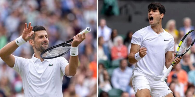 Djokovic ve Alcaraz Wimbledon Finalinde Bir Kez Daha Karşı Karşıya Djokovic ve Alcaraz Wimbledon Finalinde Bir Kez Daha Karşı Karşıya