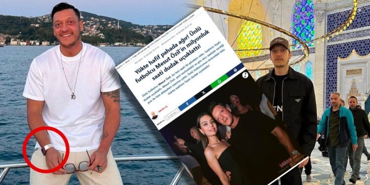 Cami cami dolaşan Özil yandaş medyaya yaranamadı! Özil’in lüks saatleri manşet oldu
