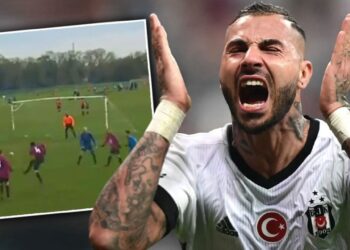 Amatör ligde Quaresma’yı kıskandıracak gol atıldı