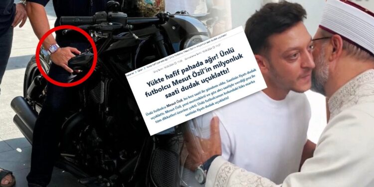 Cami cami dolaşan Mesut Özil yandaş medyaya yaranamadı! Özil’in lüks saatleri manşet oldu