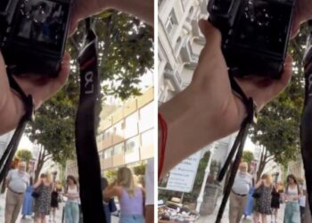 Bir sokak fotoğrafçısı Celal Şengör’e denk geldi